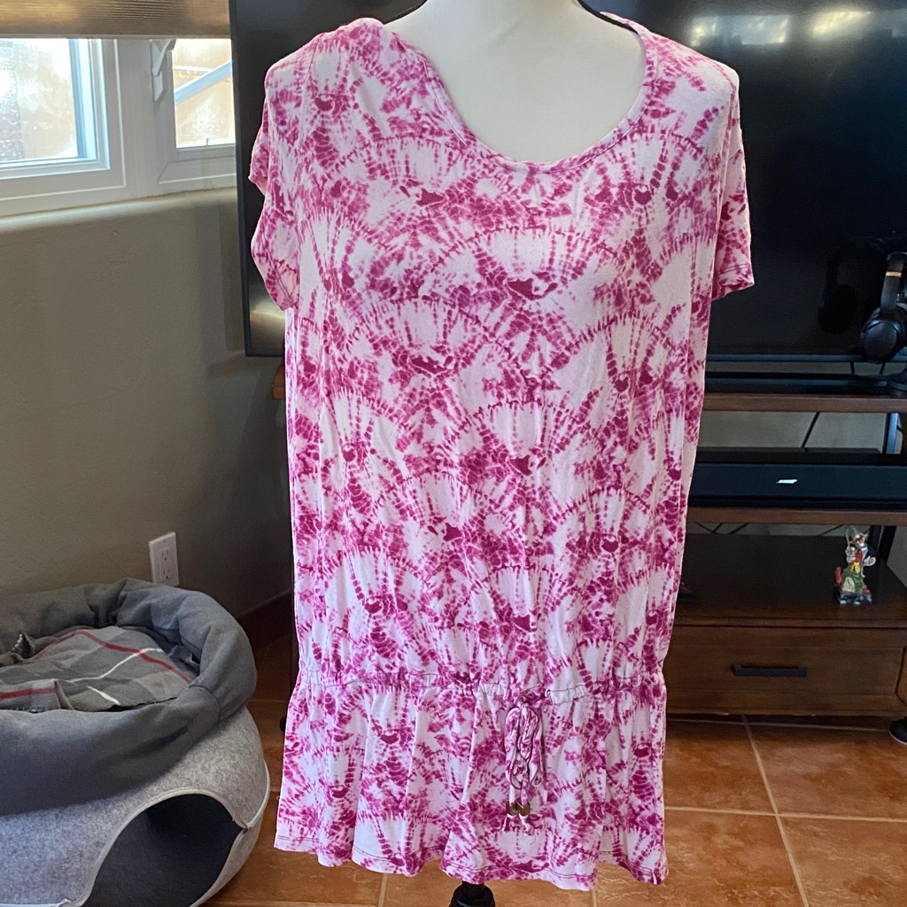 Pink Tie-Dye Women's Top
